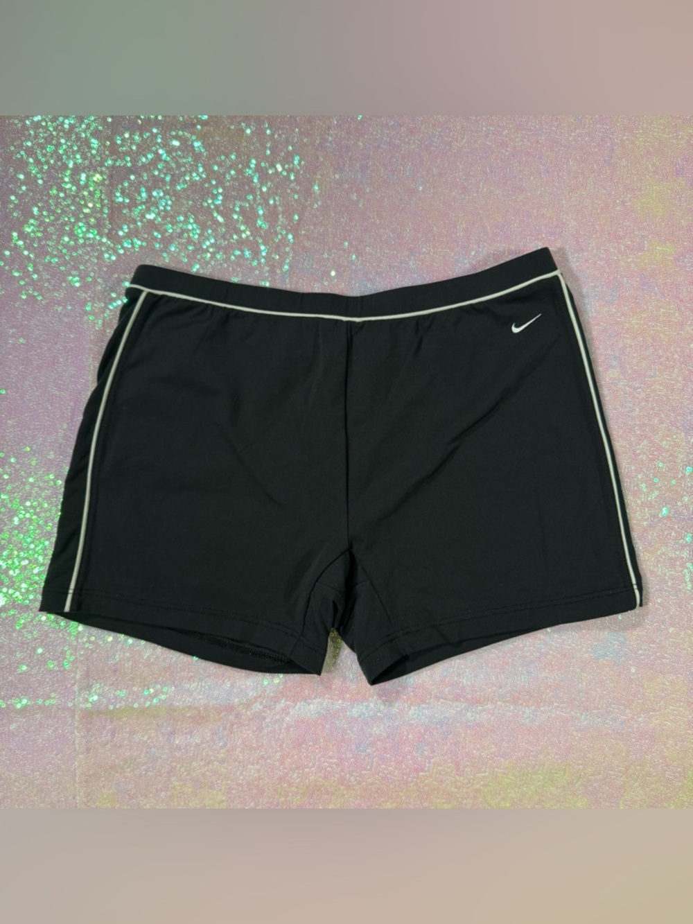 Nike Black & White Retro Athletic Shorts (L) ★彡
